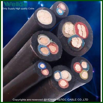 3core 2 Core 2.5mm 1.5mm H07rn-F Flexible Rubber Cable