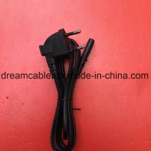 Right Angle EU 2pin Power Cord with Angle IEC C7 Plug