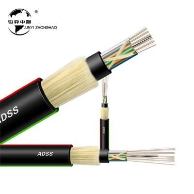 12 Cores Single Mode G657A G652D GYXTW Aerial Outdoor Steel Wire Fiber Optic Cable