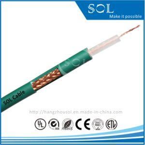 75Ohm Solid PE Copper Braiding RF Coaxial Cable
