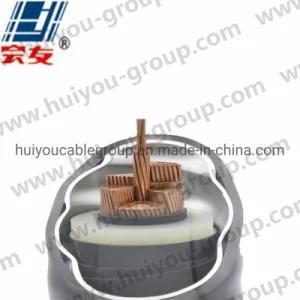 Yjlw02, Hv Power Cable, 48/66 Kv~127/220 Kv, Cu/XLPE/Corrugated Al/PVC Power Cable