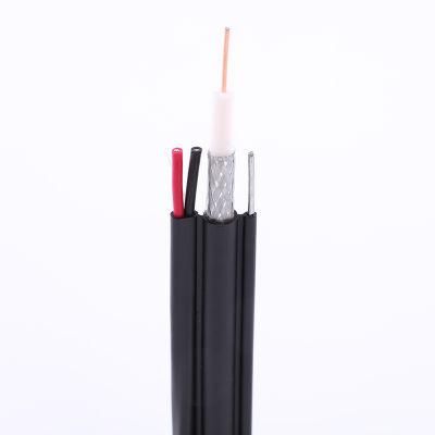 High Speed Coaxial Cable Rg59 RG6 2 Core Power Cable Coaxial
