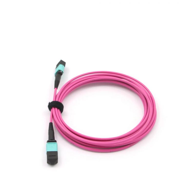 MPO (Female) -MPO (Male) Fiber Optical Jumper with Om5 Fiber Cable 10 Meter