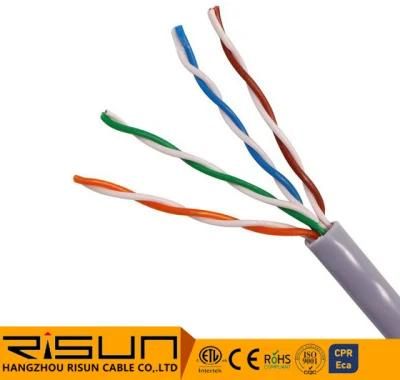 Internet UTP Cat5e Copper Pure 24AWG Twisted 4pairs Communication Cables