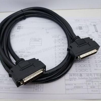 Customized Cable Hpdb50pin SCSI Cable for Servo Motor Controller