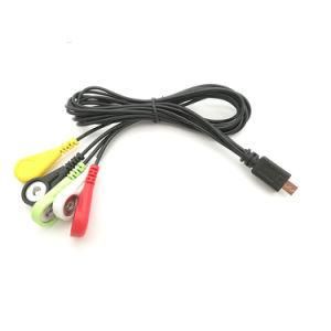 Micro USB to 5 Snap Leads Electrode Cable