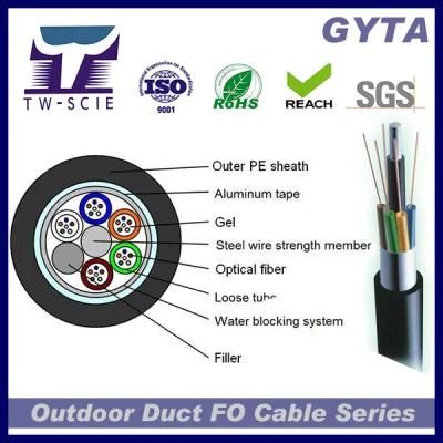96 Core Duct &amp; Aerial Optic Fiber Cable GYTA