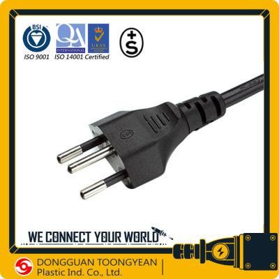 Switzerland Esti Approval AC Power Cord Cable 10A 3 Pin Plug