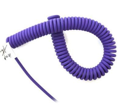 Spiral Cord with Extension Electrical Coiled Type for Robot Automation System Customized Design