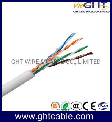 Copper 24AWG Outdoor UTP Cat5 Cable with Single Jacketpe