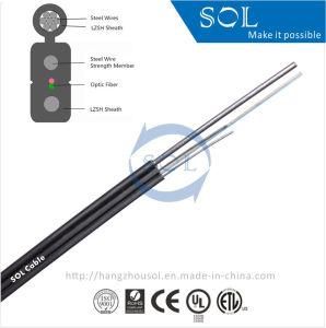 FTTH Two Parallel Metal Self-Supporting GJYXCH Optical Fiber Cable