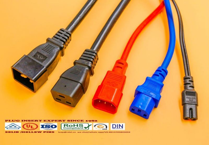 Power Cords Sets IEC 60320 C13 VDE H05VV-F 3X0.75 3X1.0 3X1.5