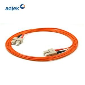 3 Meters Sc/Upc-Sc/Upc Duplex 2.0mm 62.5/125 Om1 50/125 Om2 PVC/LSZH Orange Patch Cord