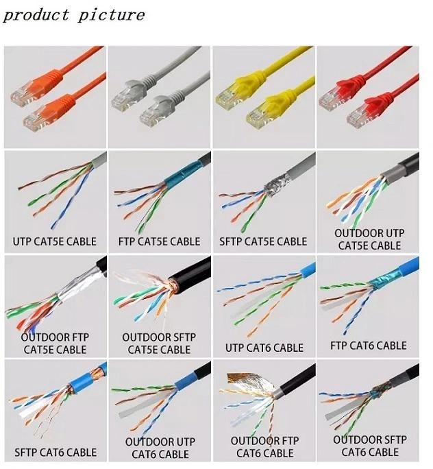 UTP Cat 5e Network Cable for Data Transition, Double Jackets Outdoor