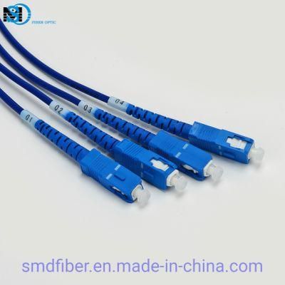 LC/Upc-Sc/Upc Singlemode Armored Fiber Optic Cable