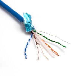 FTP CAT6 in LSZH 23AWG 0.58mm Shielded Line with Ripcord
