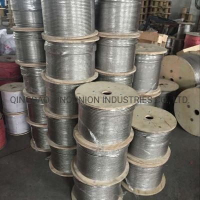 7X7 7X19 6X27 Stainless Steel AISI304 AISI316 A2 A4 Wire Rope