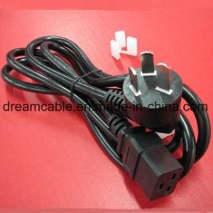 1.8m Black CCC Chinese AC Power Cord with IEC C19