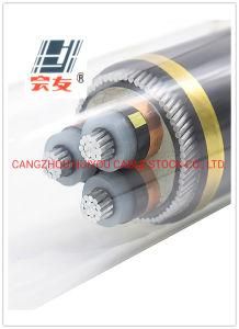 Aluminum Core XLPE Insulated PVC Sheathed 8.7/15kv Mv 3 Core Power Cable