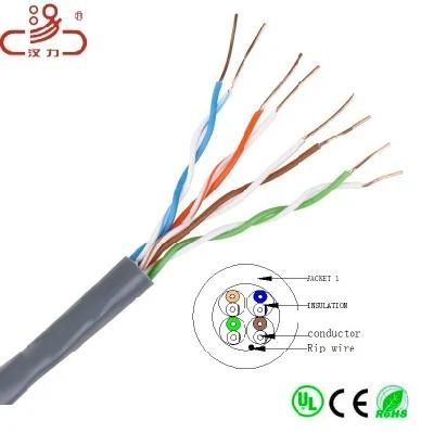 Network Cable Cm/Cmr Lancable Cat5e Cable