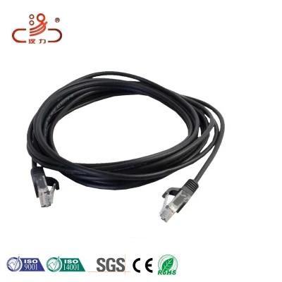 Wire &amp; Cable Communication Cable Fashion Armored CAT6A F/UTP Slim Patch Cable