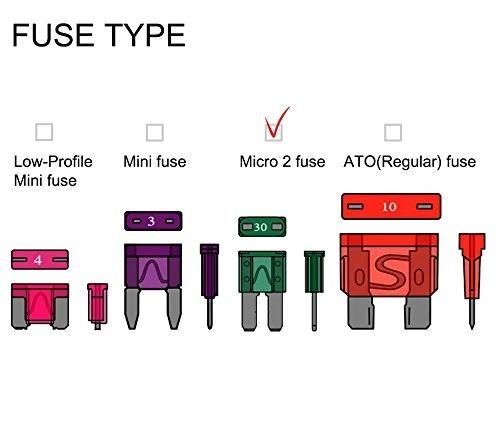 Tap Fuse Holder & Fuse 5-Pack &Ndash 12V Add a Circuit Kit – ATM Low Profile Mini Fuse Blade - 15A AMP Adapter by Abn