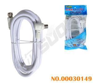 Suoer 3m Right Angle to Straight TV AV Cable for Set Top Box