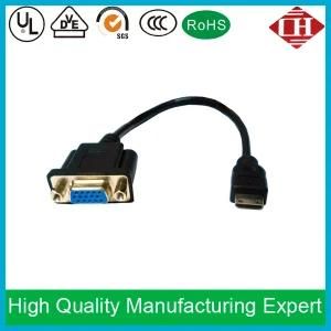 Mini HDMI to 15 Pin VGA Cable Adapter Conveter