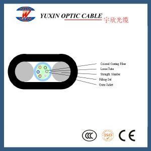Outdoor 4 Core Loose Tube Flat Drop China Cable