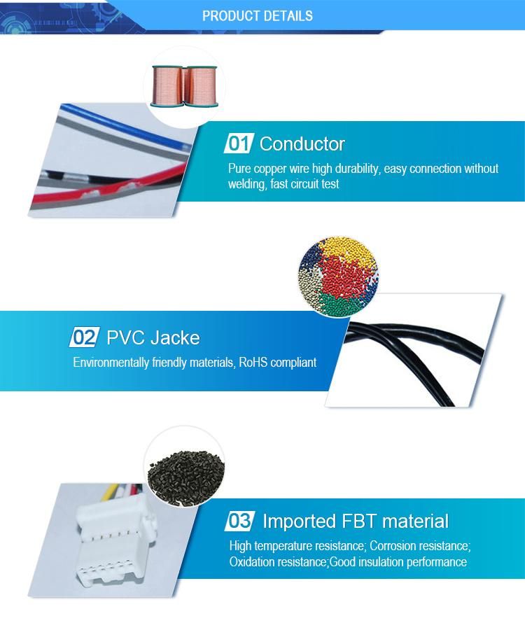 6 Pin Auto Connector Wire Harness