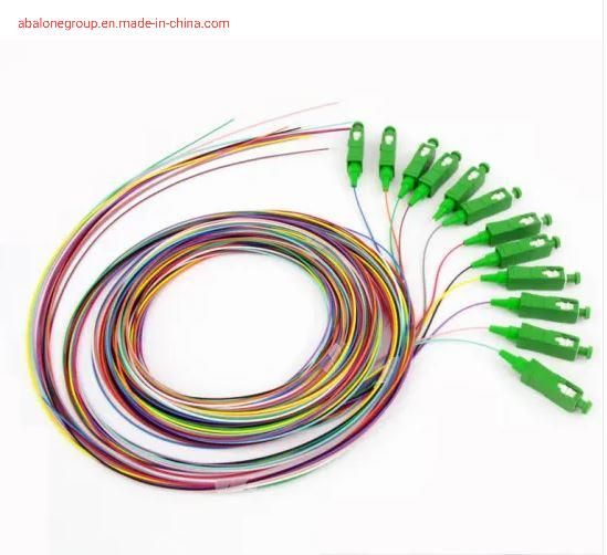 Abalone E2000 Upc APC Connector Single Mode Single Core Fiber Optic Pigtail or Patch Cord