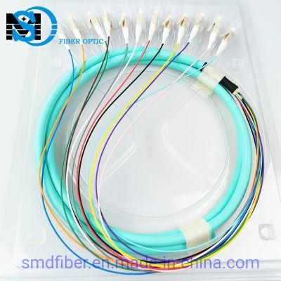 FTTH Om3 12 Core Fiber Optic Pigtail