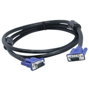 1.5m Male to Male Shielded 3+6 VGA Cable with Double Ferrite Core