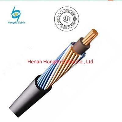 ASTM 2*10mm XLPE Copper Aerial Concentric Cable with Communication Wire 0.8mm