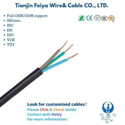 Power Cord Line H03VV-F Copper Conductor PVC XLPE Insulation PVC Epr Sheathed Flexible Solid Elevator Cable Shield Electric Wire Coaxial Cable