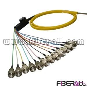 12f Ribbon FC Fiber Optic Pigtail with Flat Fiber Cable
