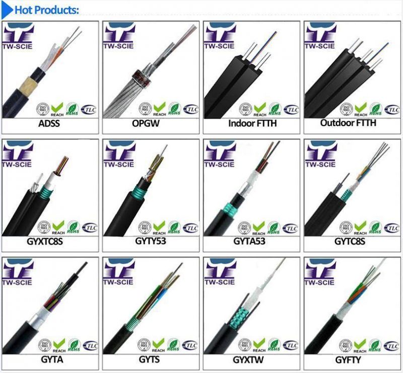 Steel Armored Outdoor Fiber Optic Cable Figure8 (GYTC8S) -G