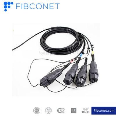 Ftta Outdoor Corning Waterproof LC Dx Connector Fiber Optical Cable Patch Cord