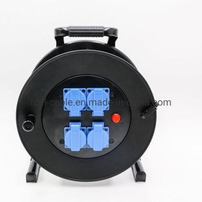Professional Cable Reel with 4 Sockets H07rn-F 3G1.5 Cable Rubber Outdoor IP44