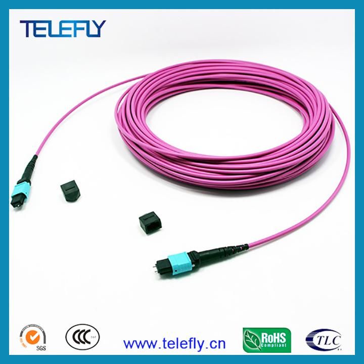 Optic Fiber Cable Om4 12 Core 24 Core MTP/MPO Patch Cord