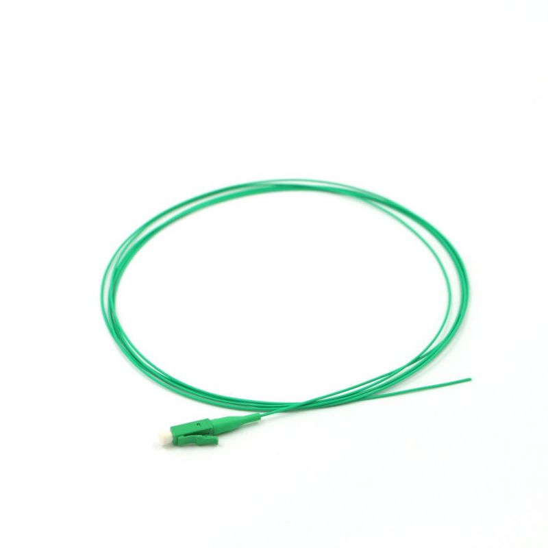 LC/APC Fiber Optics Pigtails with Green Jacket