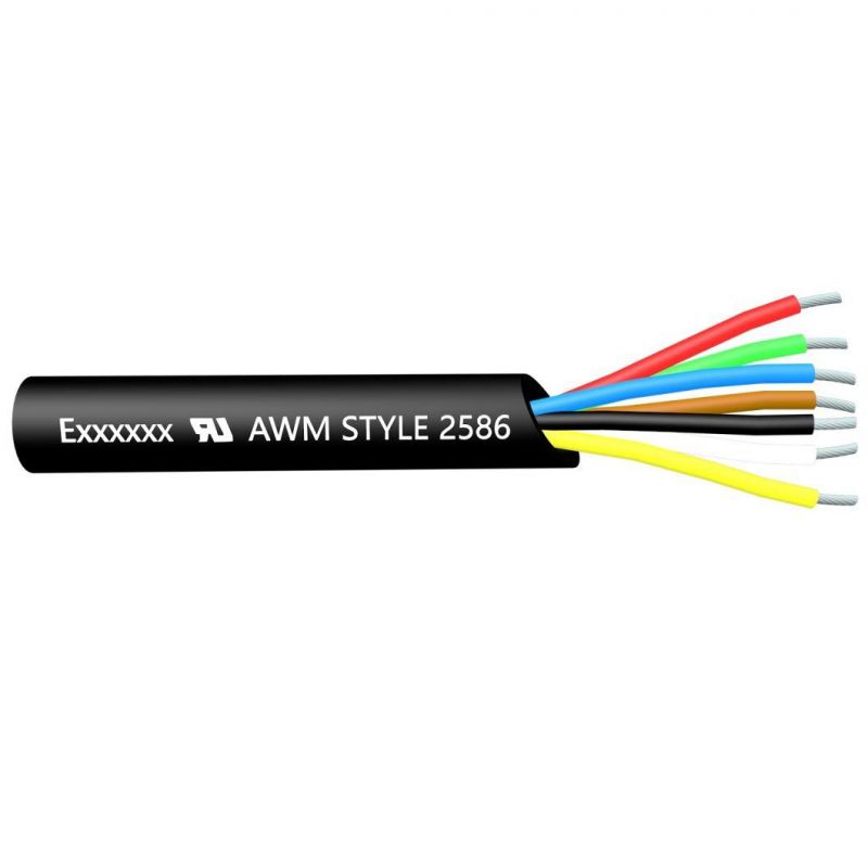 UL Awm 2586 0.6kv 1kv High Voltage UV Resistant Flexible Unscreened Cable