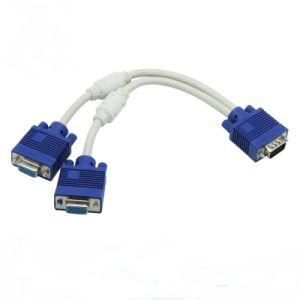 1 in 2 out VGA Splitter Cable for Monitor