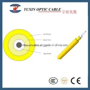 1 Fibers Sm/mm LSZH/PVC 2.0mm/3.0mm Indoor Fiber Optic Cable for Making Patch Cord (GJFJV)