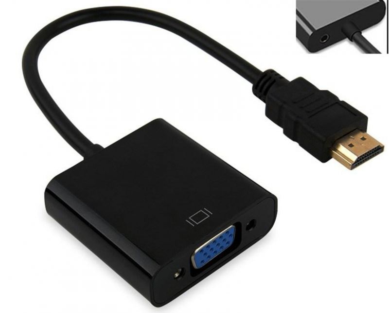 4K 3D HDMI Male to VGA Female 1080P 15cm Cable Adapter HDMI to VGA Converter for HDTV Projector