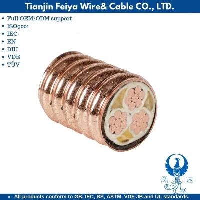 PVC Elevator Heating Cable 5X25mm2 Yttw Type Heavy Duty 750V Fire Resistant Micc Cable Mineral Insulated Power Cables
