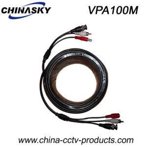 100m Foot BNC Cables with Power Pre-Made Siamese Cable (VPA100M)