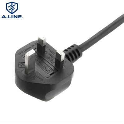 High Quality 3 Pin BS UK AC Power Cord Manufacturer