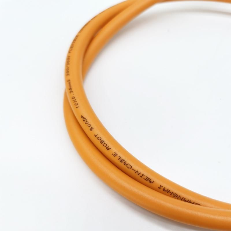 Highly Flexible Torsional Robot Cable CF Robot 2 PUR Jacket Halogen Free Electrical Wire
