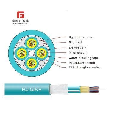 GJFJV Outdoor Fibra Optica 1f 2f 4 Core 657A Aerial Self Supporting FTTH Drop Cable Fiber Optic Cable Gjyxch GJYXFCH with Messenger